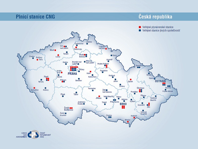 Řidiči v ČR mají již první stovku CNG stanic